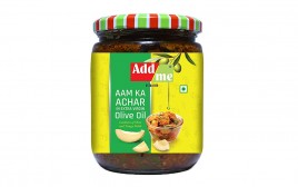 Add me Aam Ka Achar In Extra Virgin Olive Oil  Glass Jar  500 grams